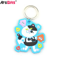 Benutzerdefinierte Kunststoff 3D Soft Pvc Gummi Name Keychain Hersteller in China